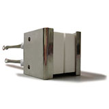 Fiber heater with metallic casing