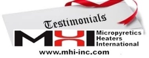 Customer Testimonials for MHI